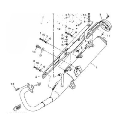 ESCAPAMENTO COMPLETO 1 (YBR) ESCAPAMENTO COMPLETO 1 (YBR)