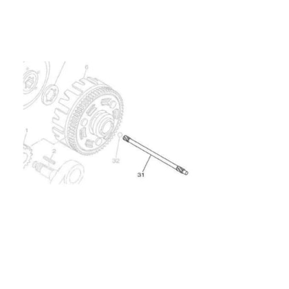 HASTE DE PRESSAO 1 DA EMBREAGEM HASTE DE PRESSAO 1 DA EMBREAGEM