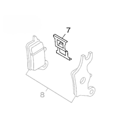SUPORTE DA PASTILHA DE FREIO SUPORTE DA PASTILHA DE FREIO