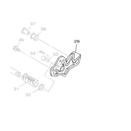 SUPORTE DO ESTRIBO DIR. SUPORTE DO ESTRIBO DIR.